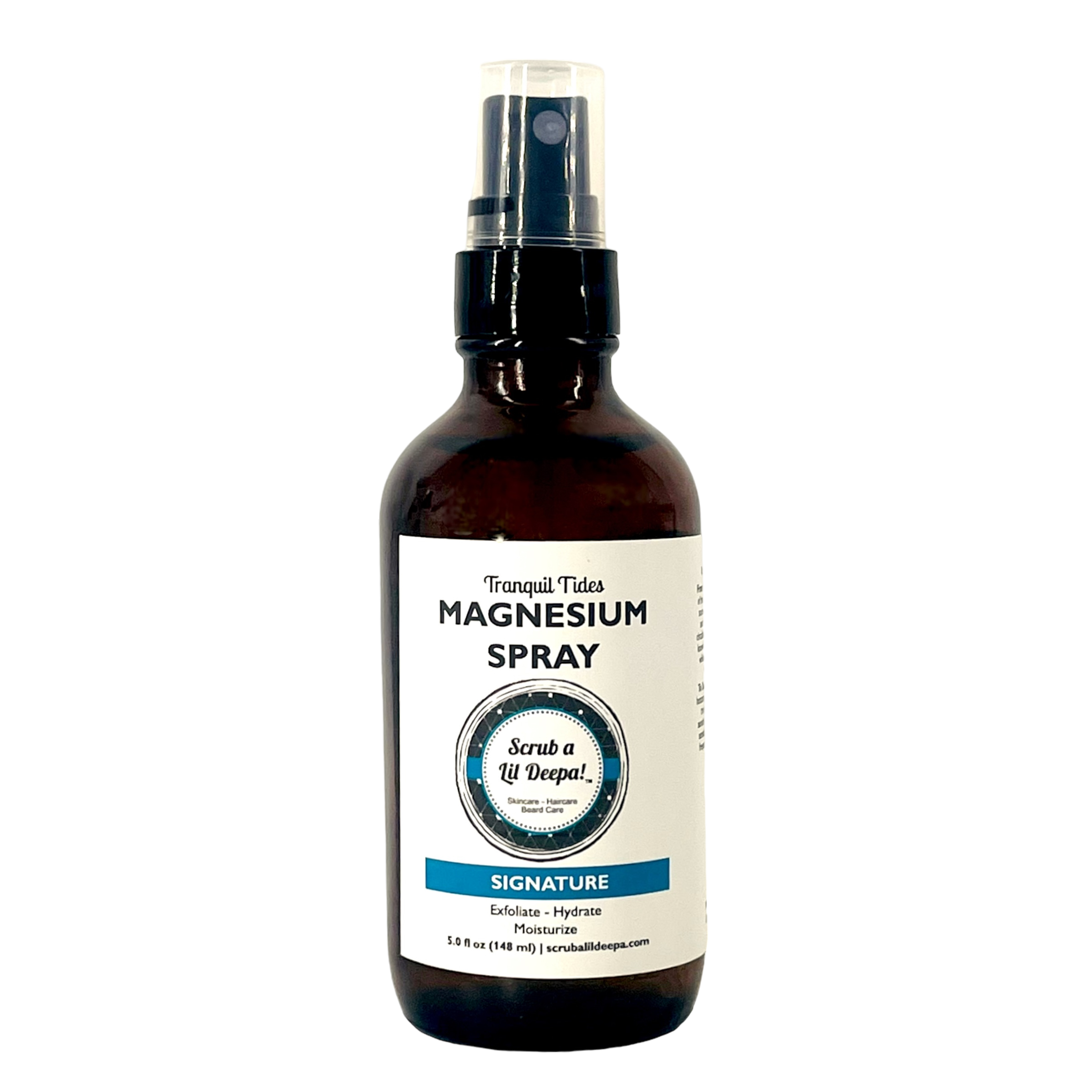 Magnesium Spray and Hydrator resting on pillow for nighttime skincare