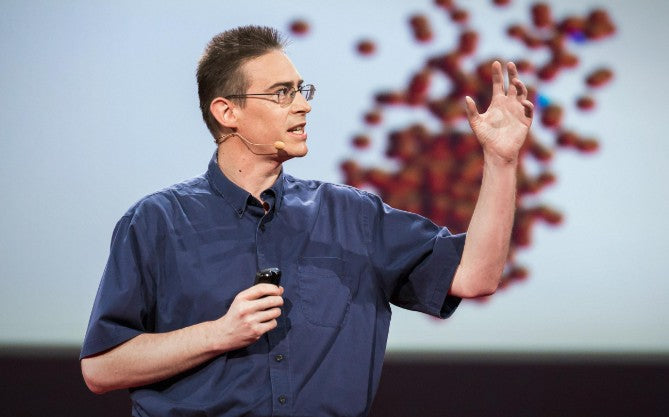 Dr. Rob Knight's Ted Talk Screen Grab