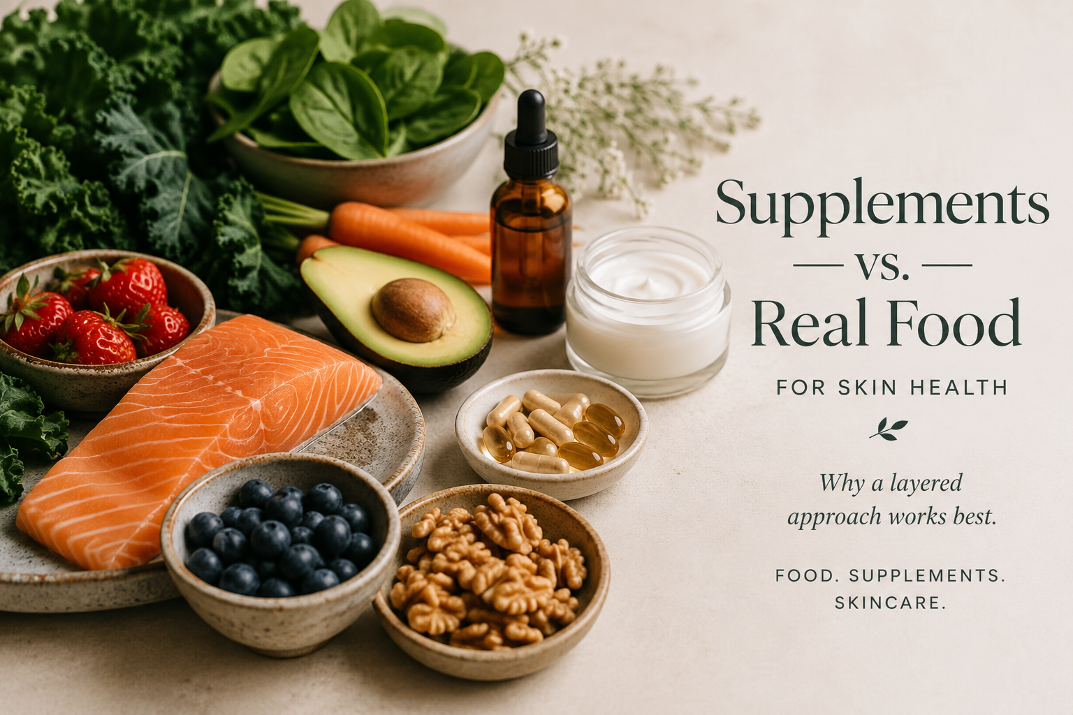 Supplements vs. Real Food for Skin Health