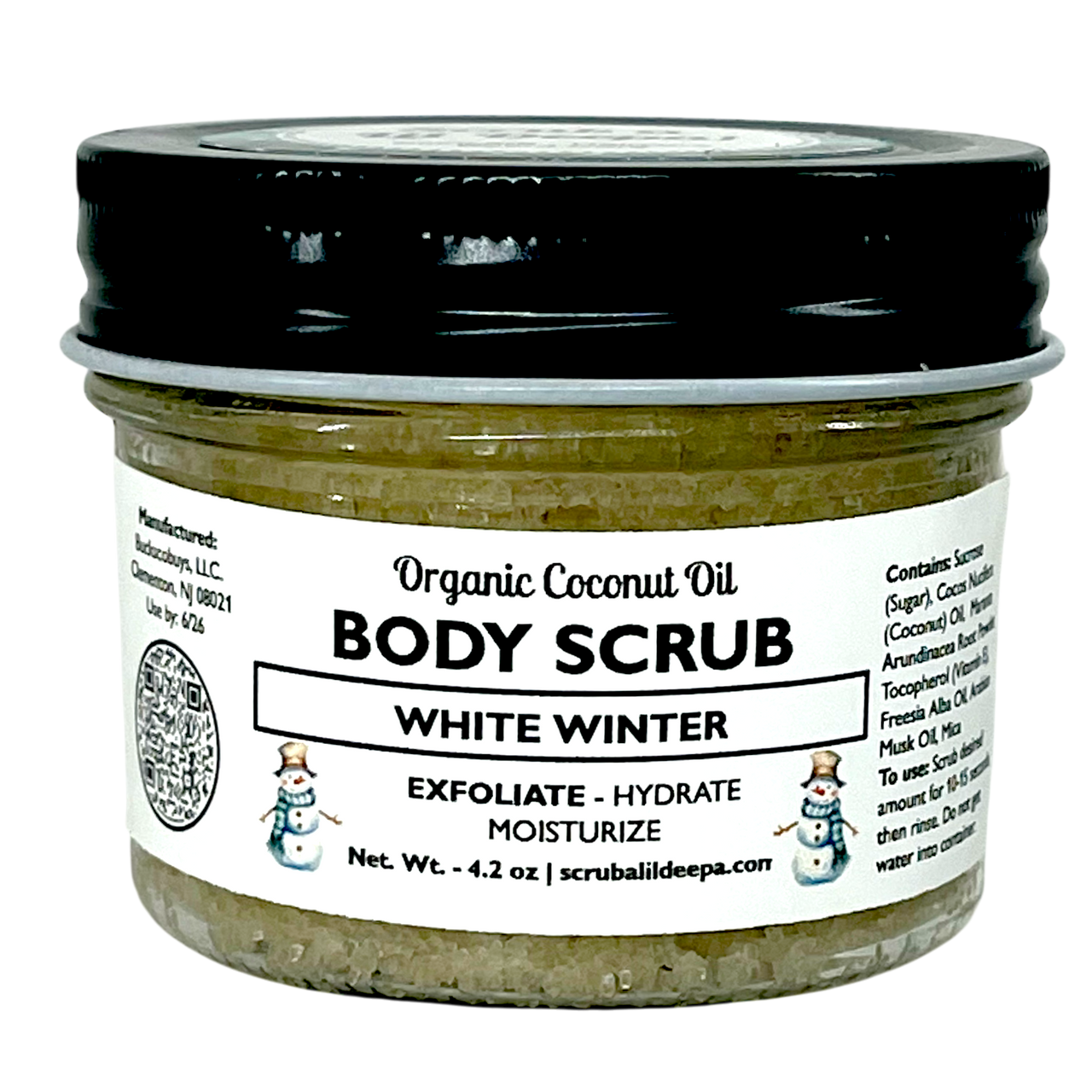 Organic Body Scrub - White Winter