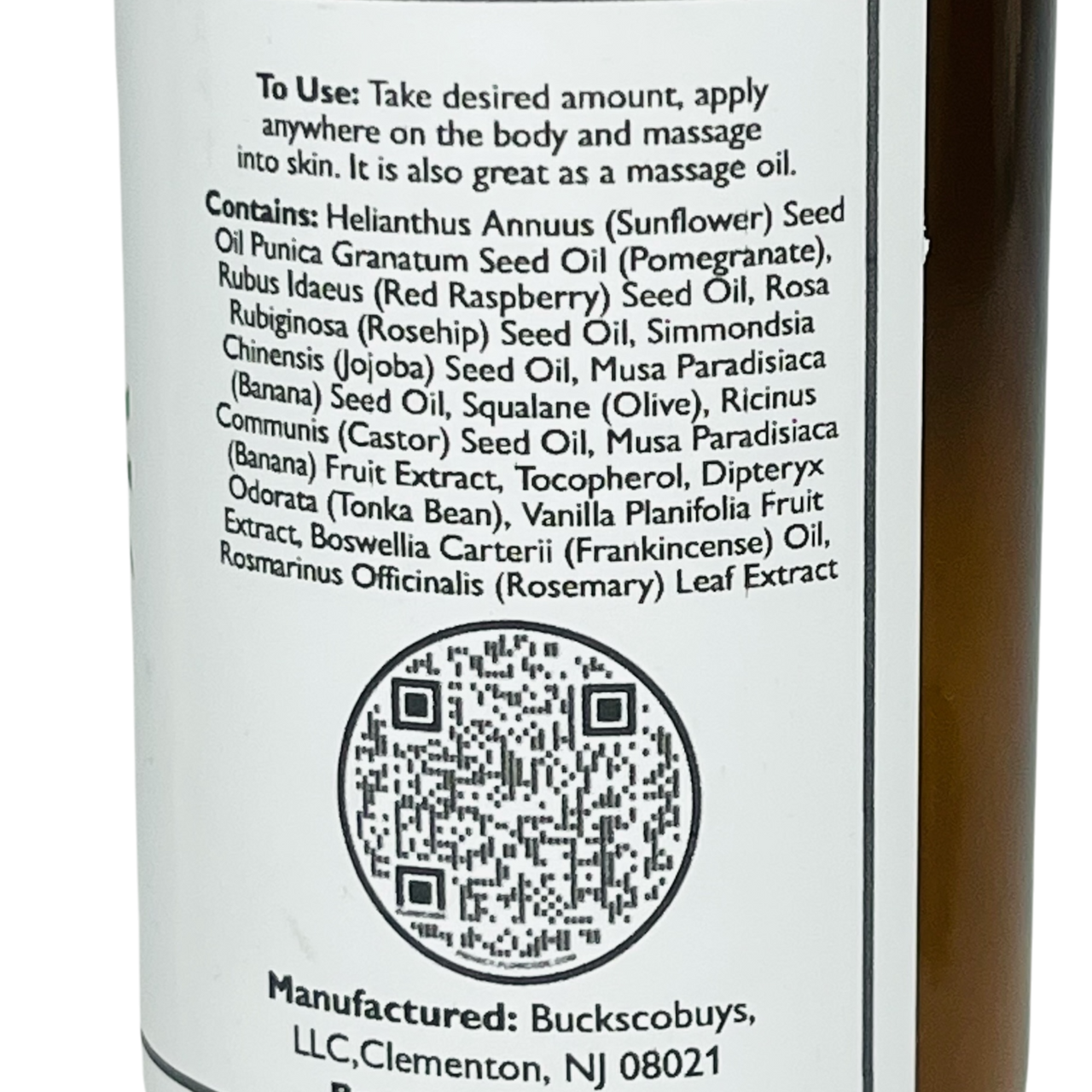 Body Oil - Tonka Banana