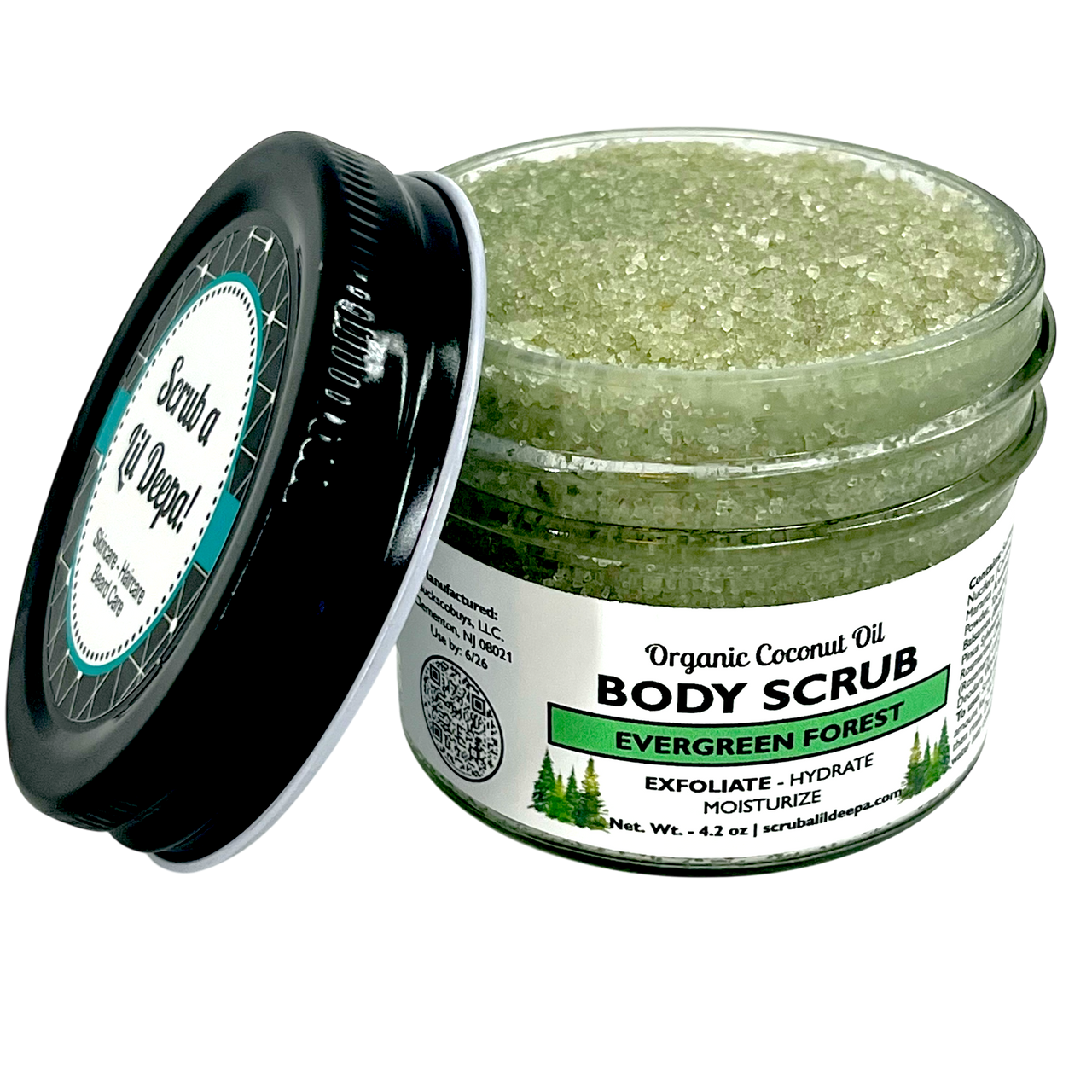 Organic Sugar Scrub - Evergreen Forest