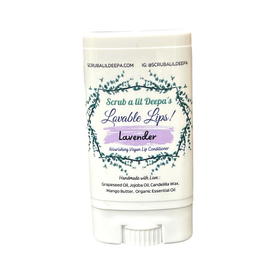Jumbo Vegan Lip Balm - Lavender – Scrub a lil Deepa
