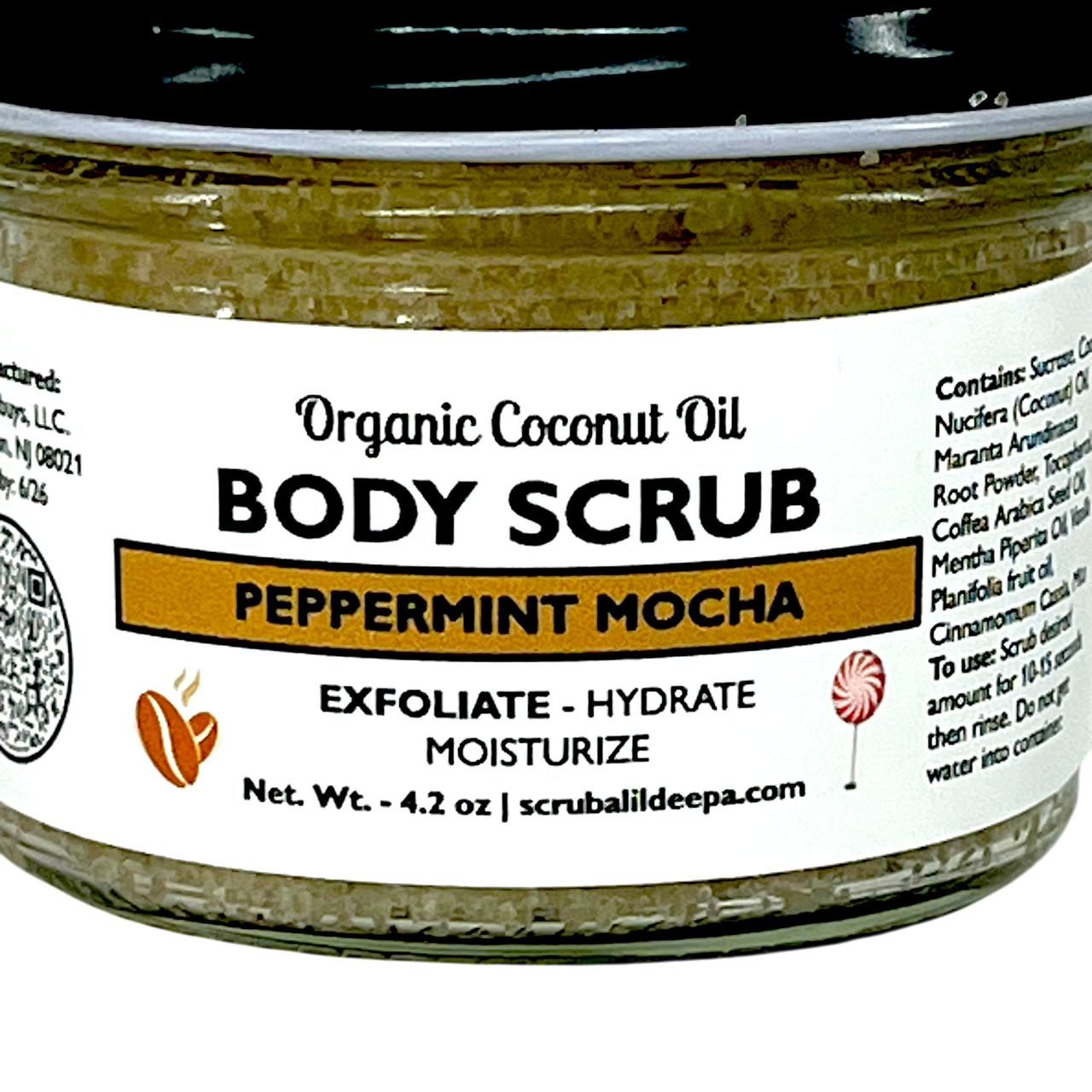 Organic Body Scrub - Peppermint Mocha