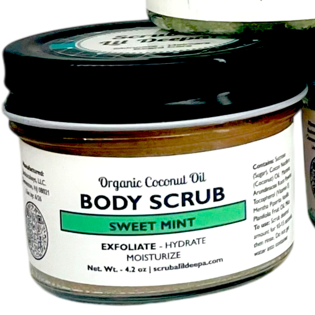 Organic Body Scrub - Sweet Mint/Candy Cane