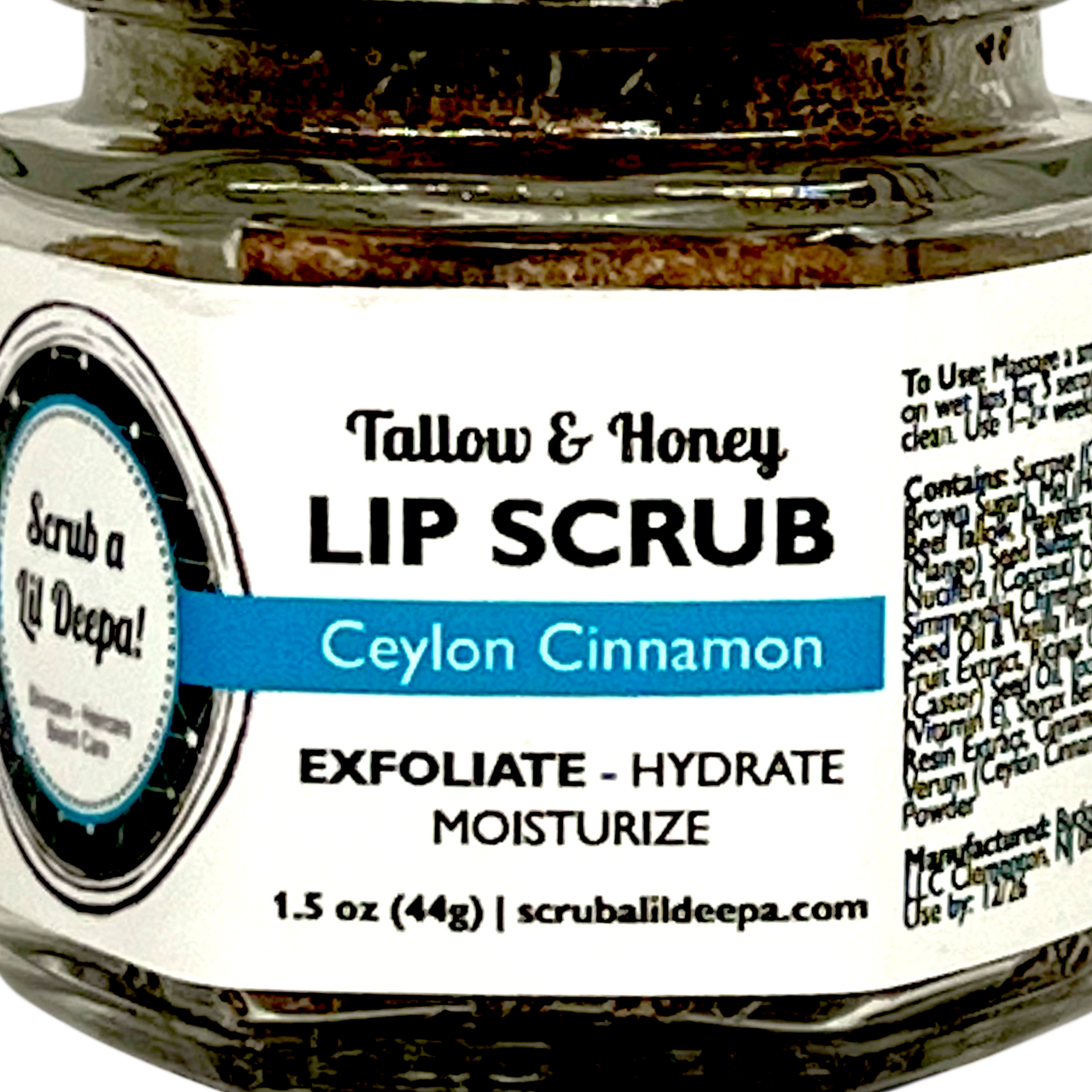 Tallow Lip Scrub - Ceylon Cinnamon