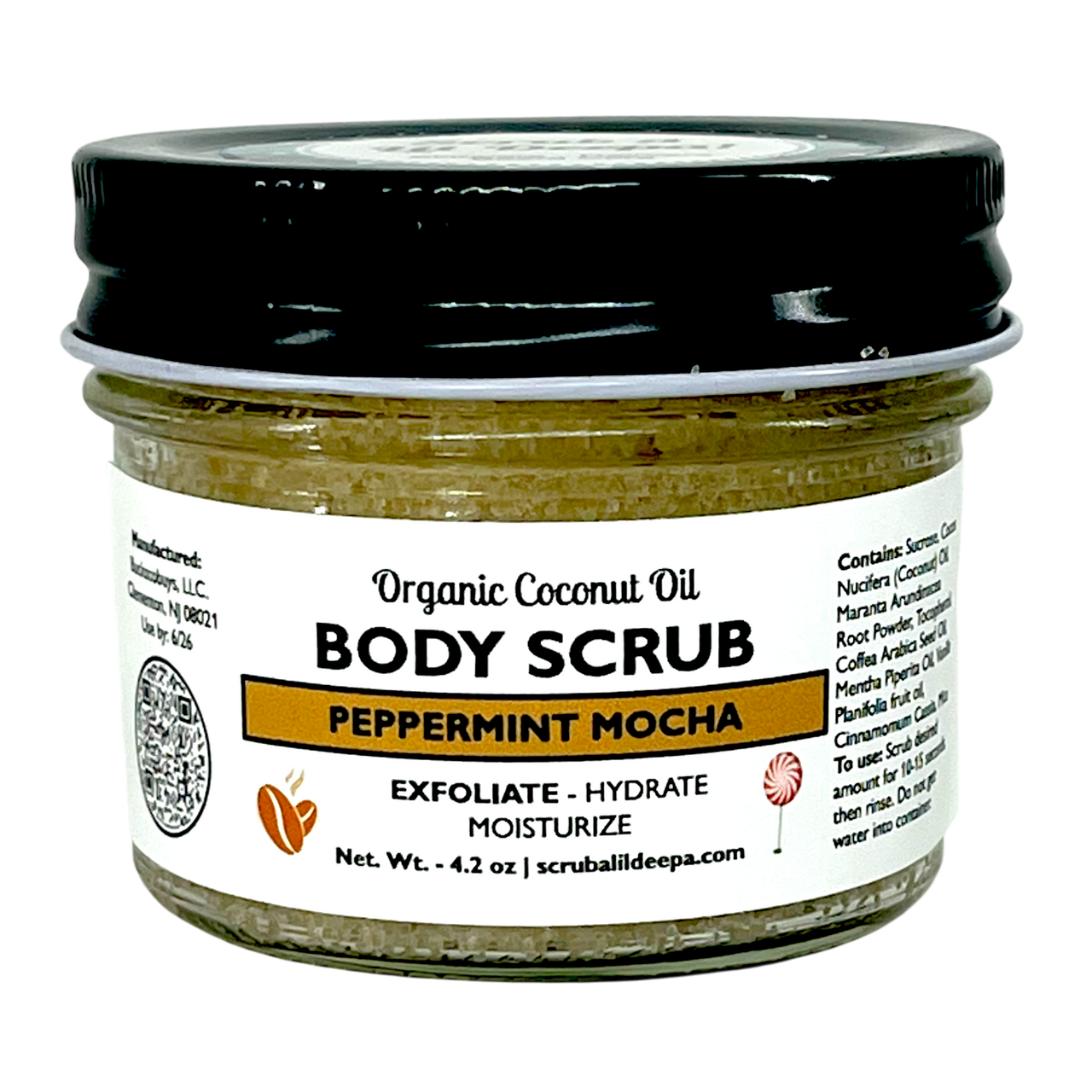 Organic Body Scrub - Peppermint Mocha