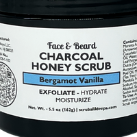 Thumbnail for Charcoal Honey Scrub - Bergamot Vanilla