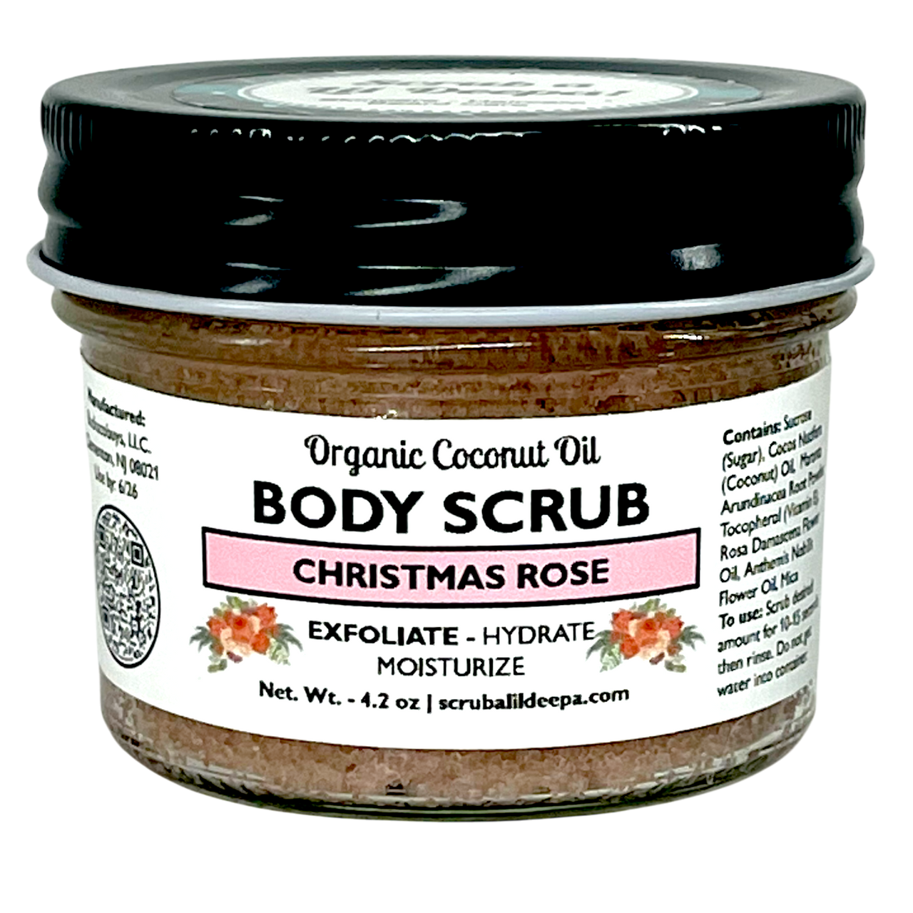 Organic Sugar Scrub - Christmas Rose