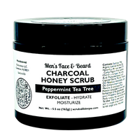 Thumbnail for Men’s Face and Beard Charcoal Honey Scrub