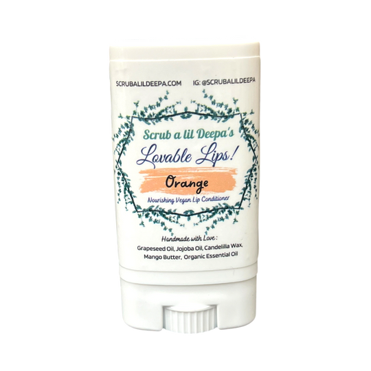 Jumbo Vegan Lip Balm - Orange – Scrub a lil Deepa