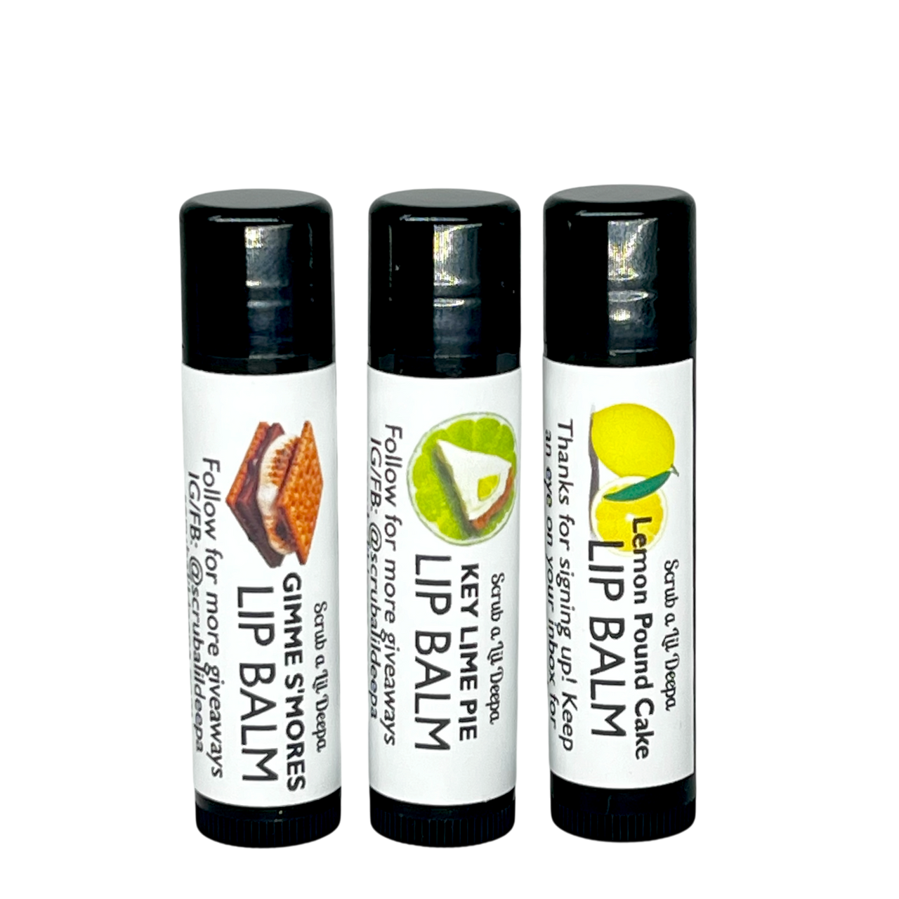 3 Pack Lip Balms