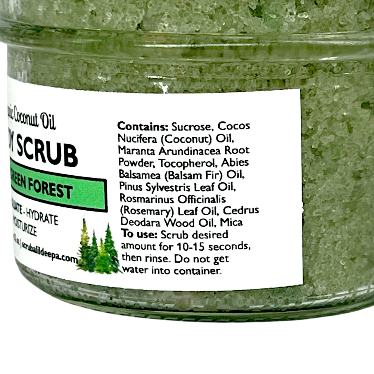 Organic Sugar Scrub - Evergreen Forest