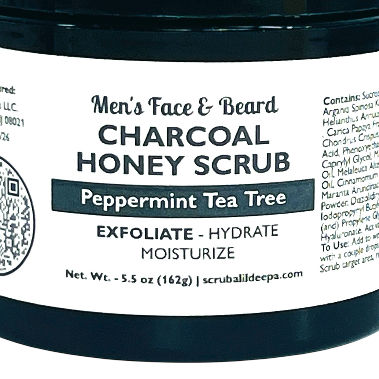 Men’s Face and Beard Charcoal Honey Scrub