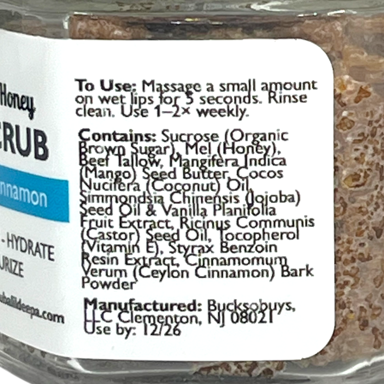 Tallow Lip Scrub - Ceylon Cinnamon