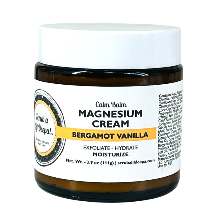 Magnesium Cream - Bergamot Vanilla – Scrub a lil Deepa
