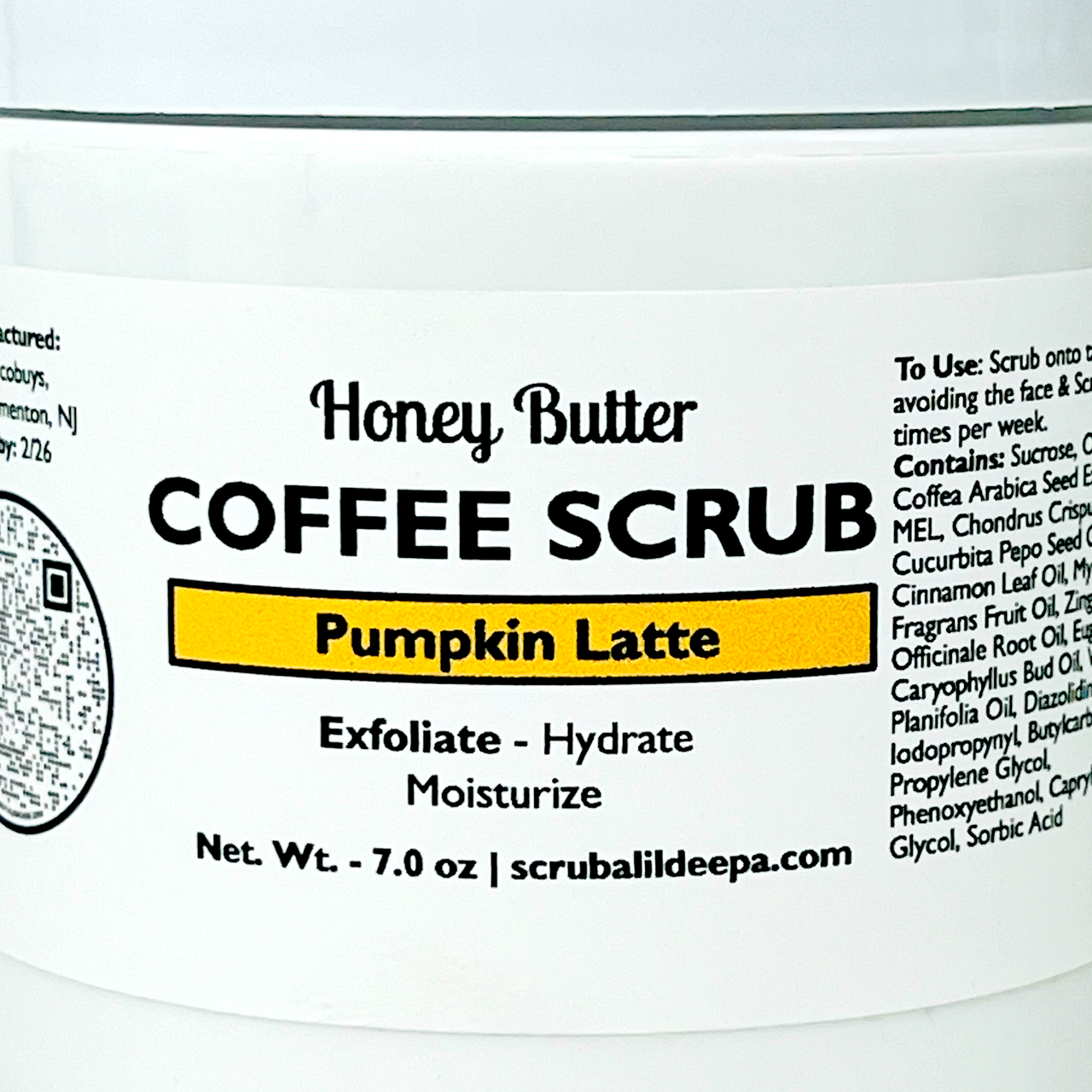 Honey Butter Coffee Body Scrub - Pumpkin Latte