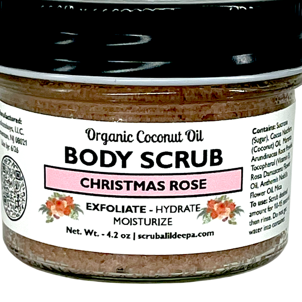 Organic Sugar Scrub - Christmas Rose