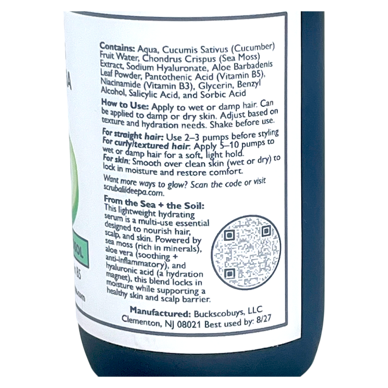 Super Hydrator w/ Cucumber Hydrosol, Sea Moss, and HA