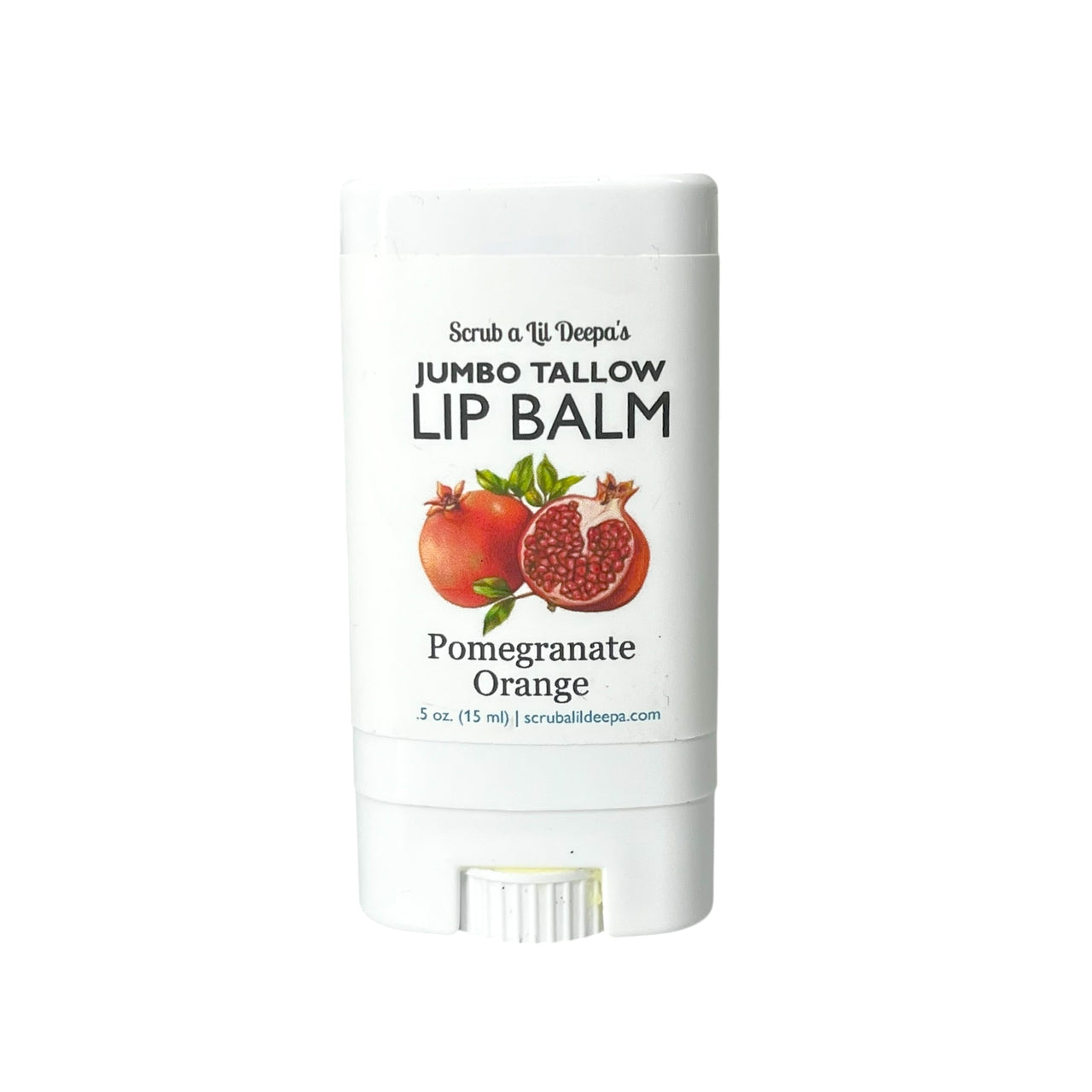Jumbo Tallow Lip Balm - Pomegranate Orange