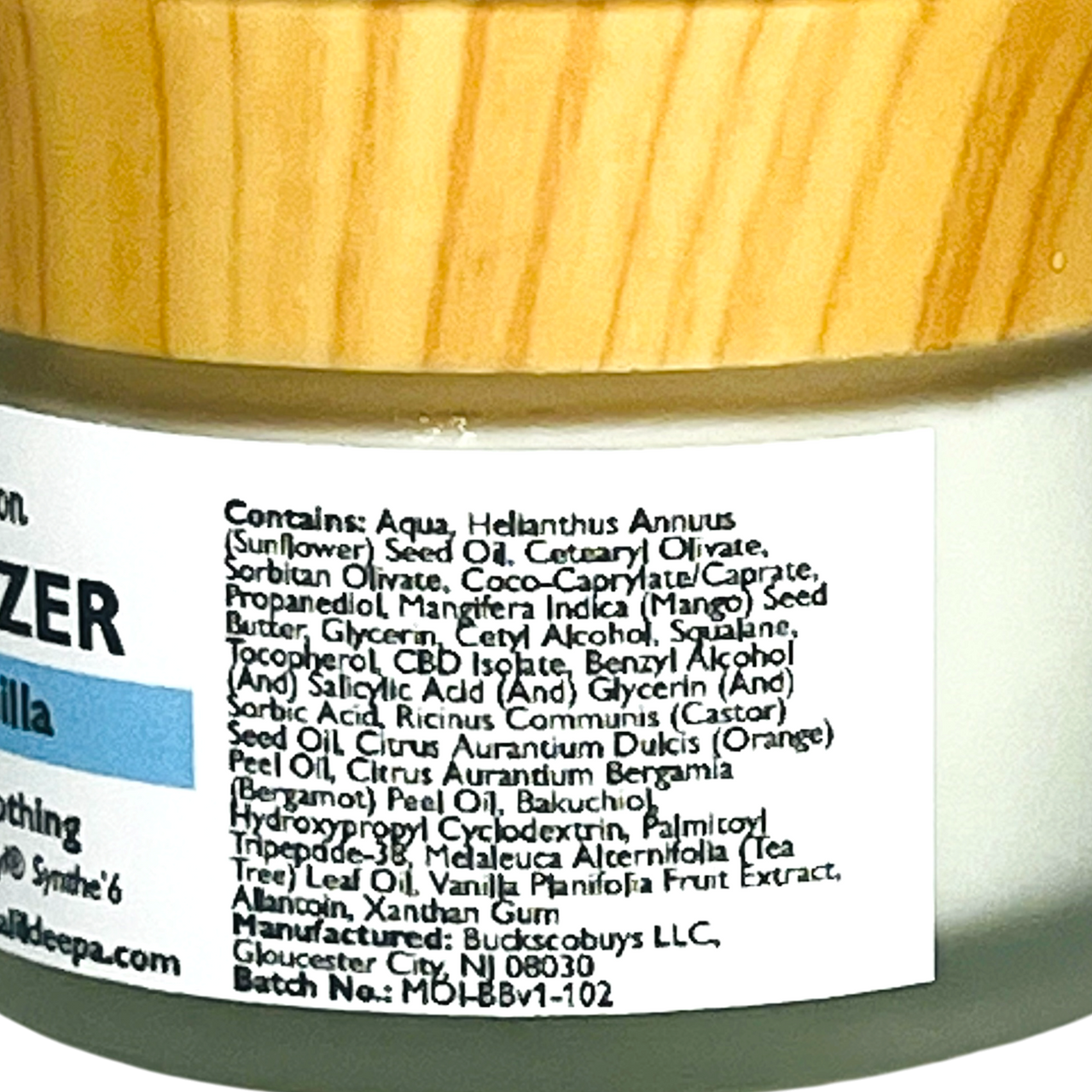 Facial Moisturizer - Bergamot Vanilla