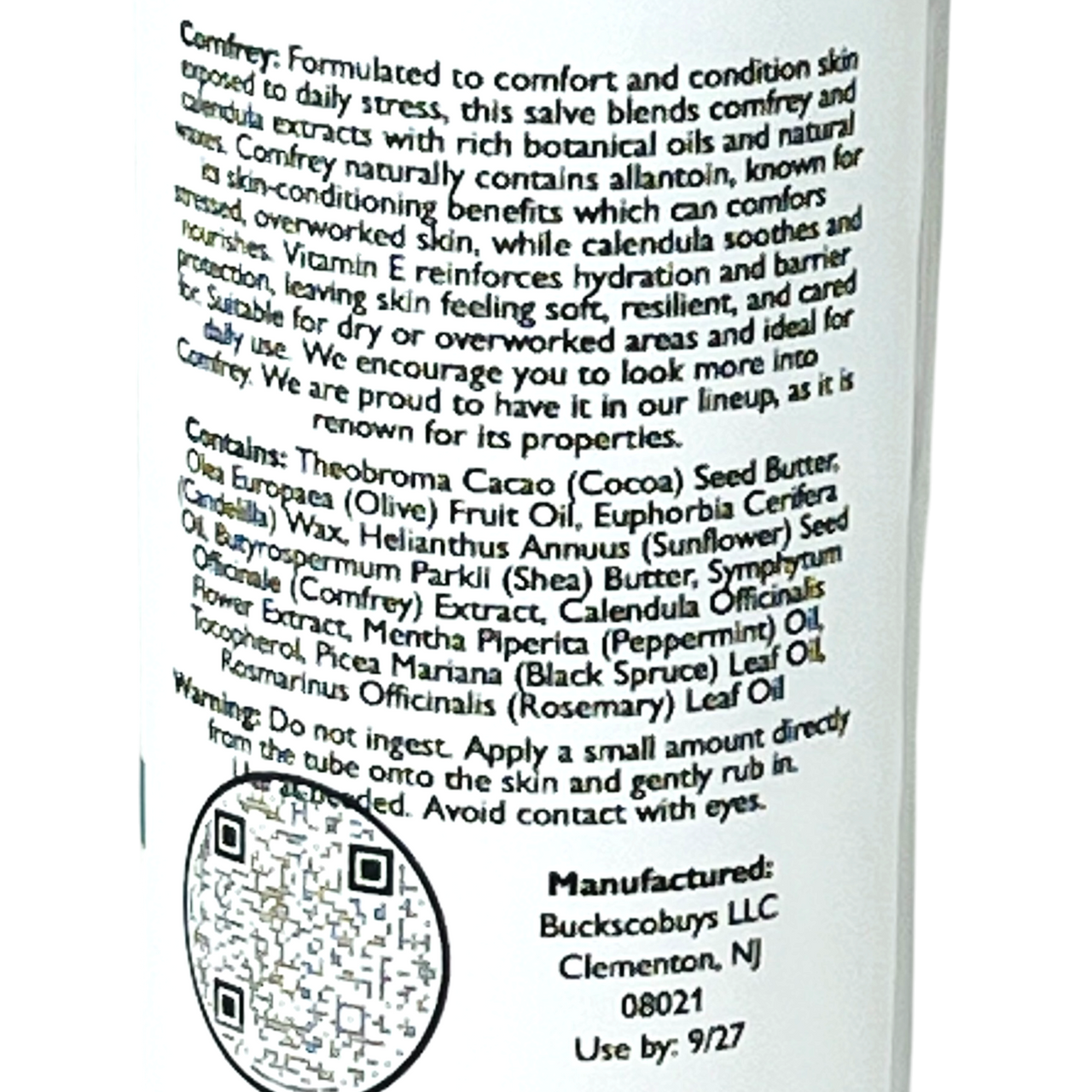 Herbal Comfort Salve – Comfret Balm - Peppermint Blend