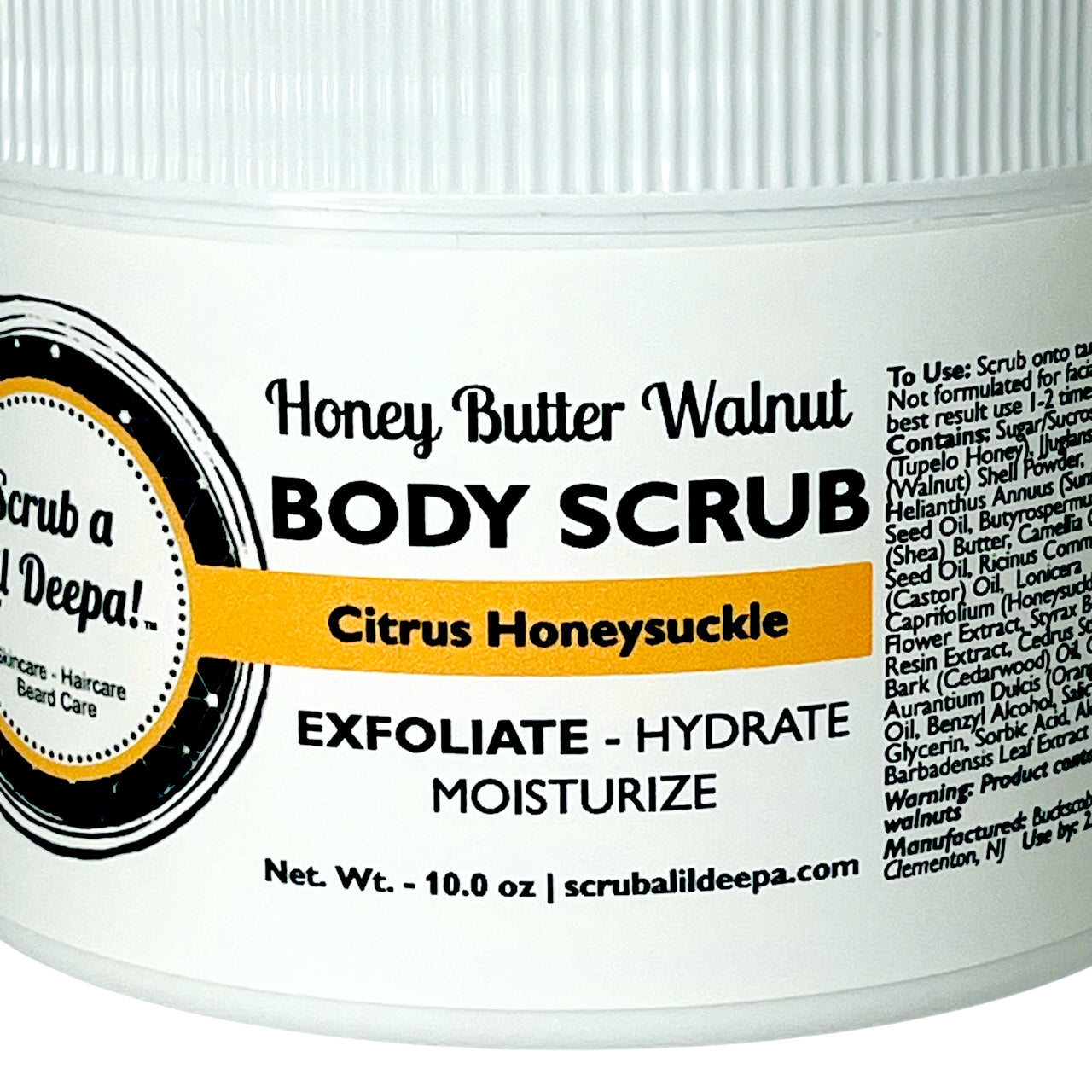 Honey Butter Walnut Body Scrub – Citrus Honeysuckle