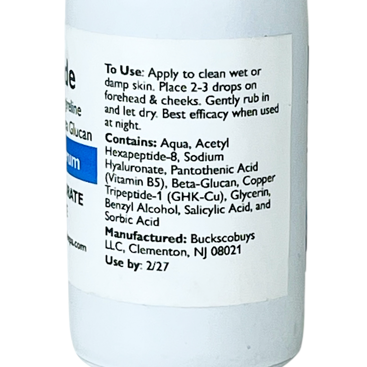 h2Peptide Night Time Serum