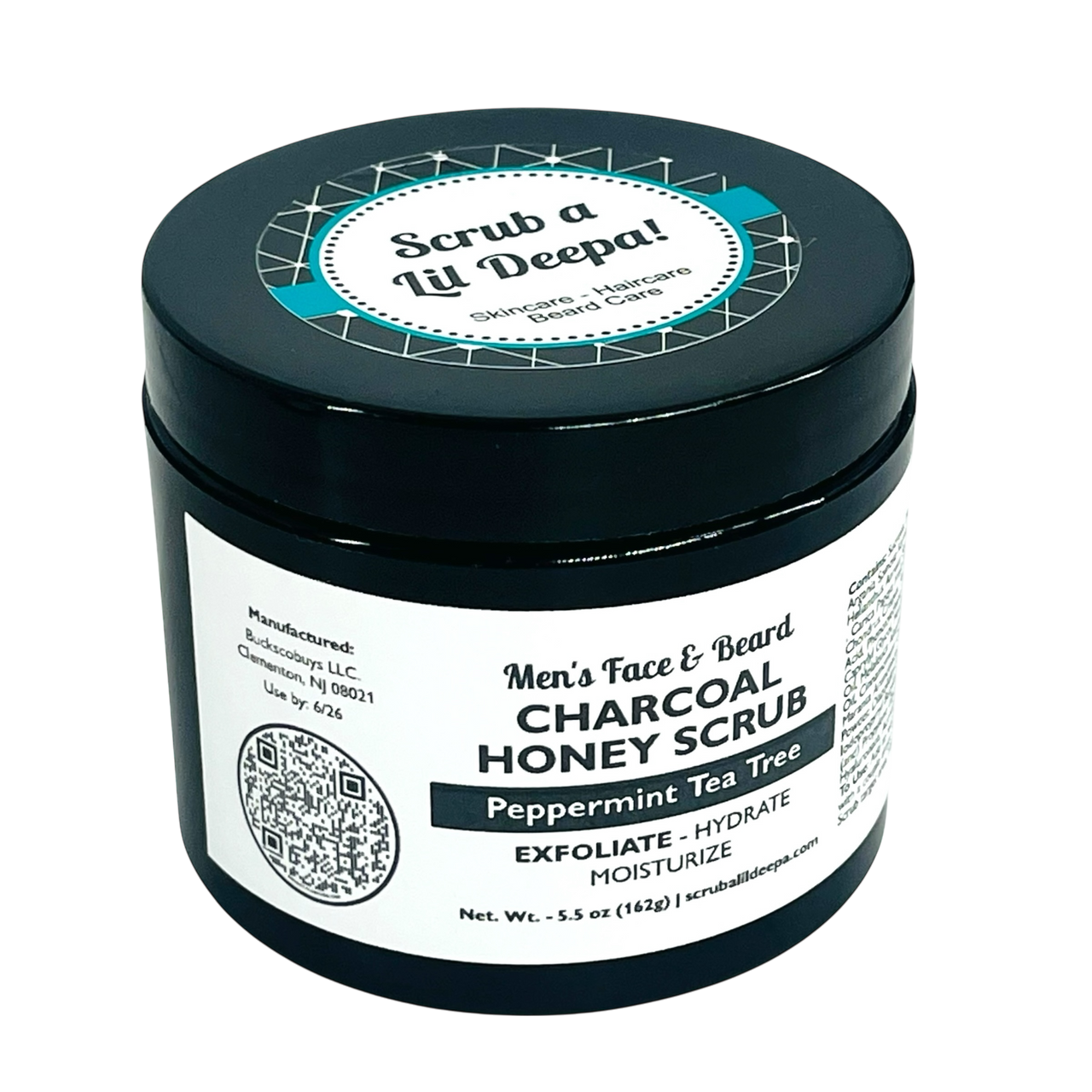 Men’s Face and Beard Charcoal Honey Scrub