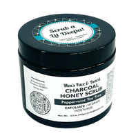 Thumbnail for Men’s Face and Beard Charcoal Honey Scrub