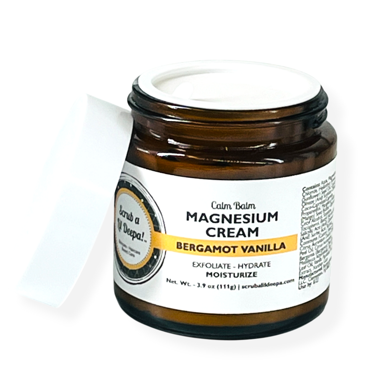 Magnesium Cream - Bergamot Vanilla – Scrub a lil Deepa