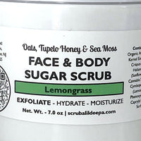 Thumbnail for Honey Oatmeal Gentle Facial and Body Scrub - Lemongrass