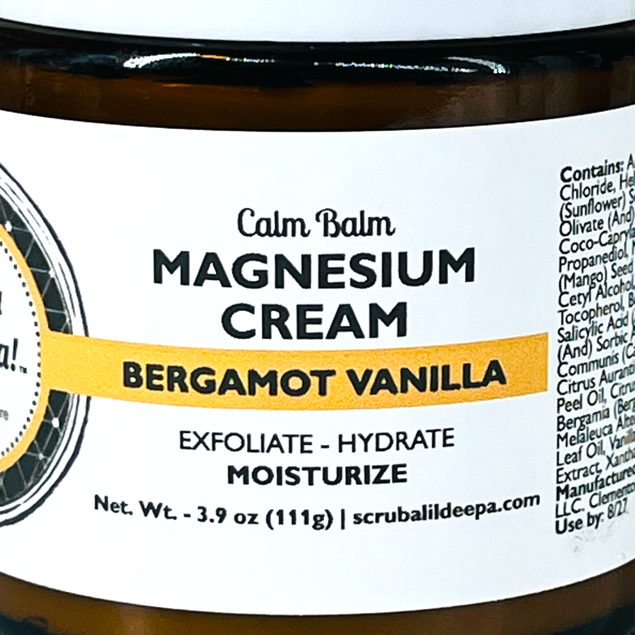 Magnesium Cream - Bergamot Vanilla