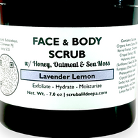 Thumbnail for Honey Oatmeal Gentle Facial and Body Scrub - Lavender Lemon