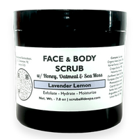 Thumbnail for Honey Oatmeal Gentle Facial and Body Scrub - Lavender Lemon