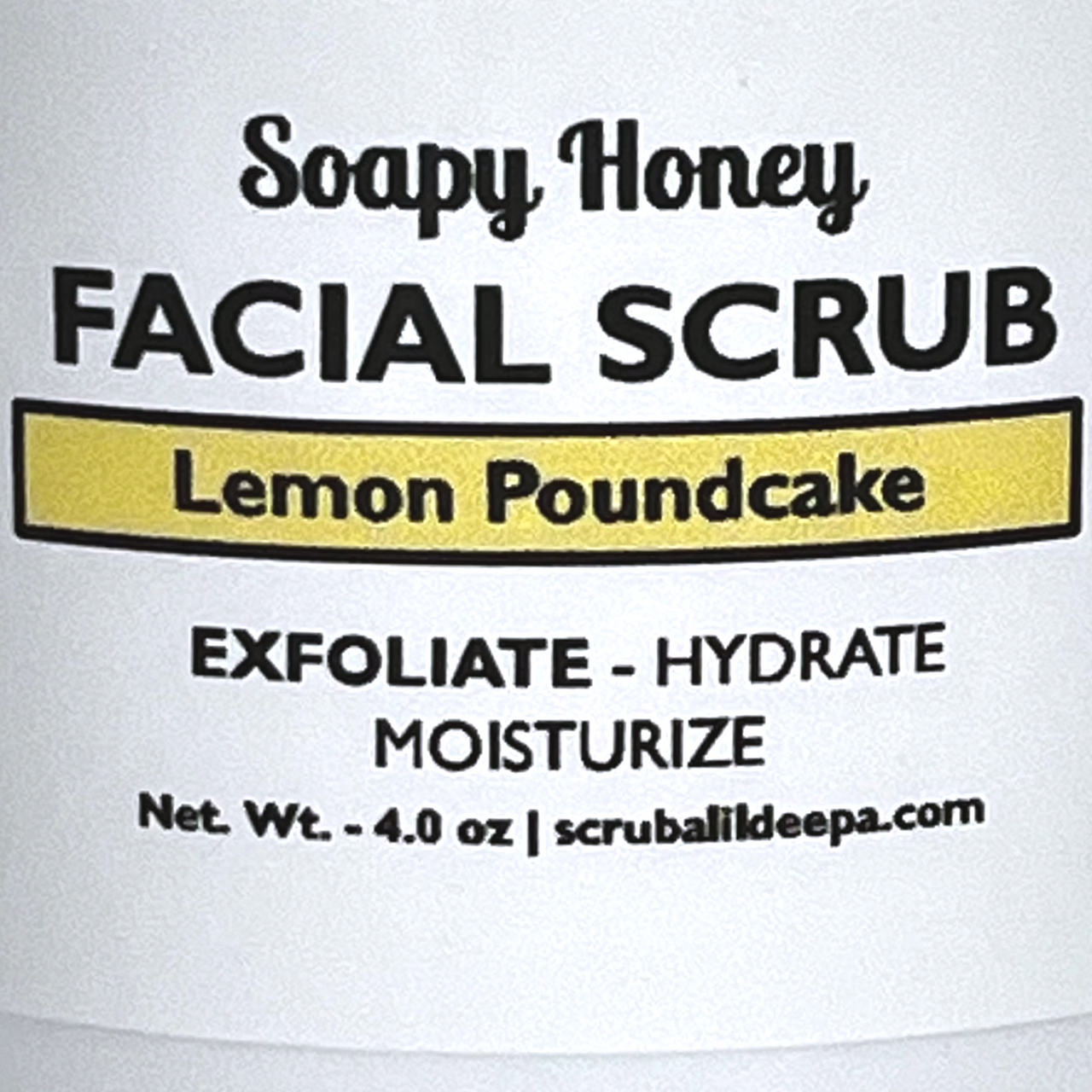 Honey Soapy Scrub - Lemon Pound Cake