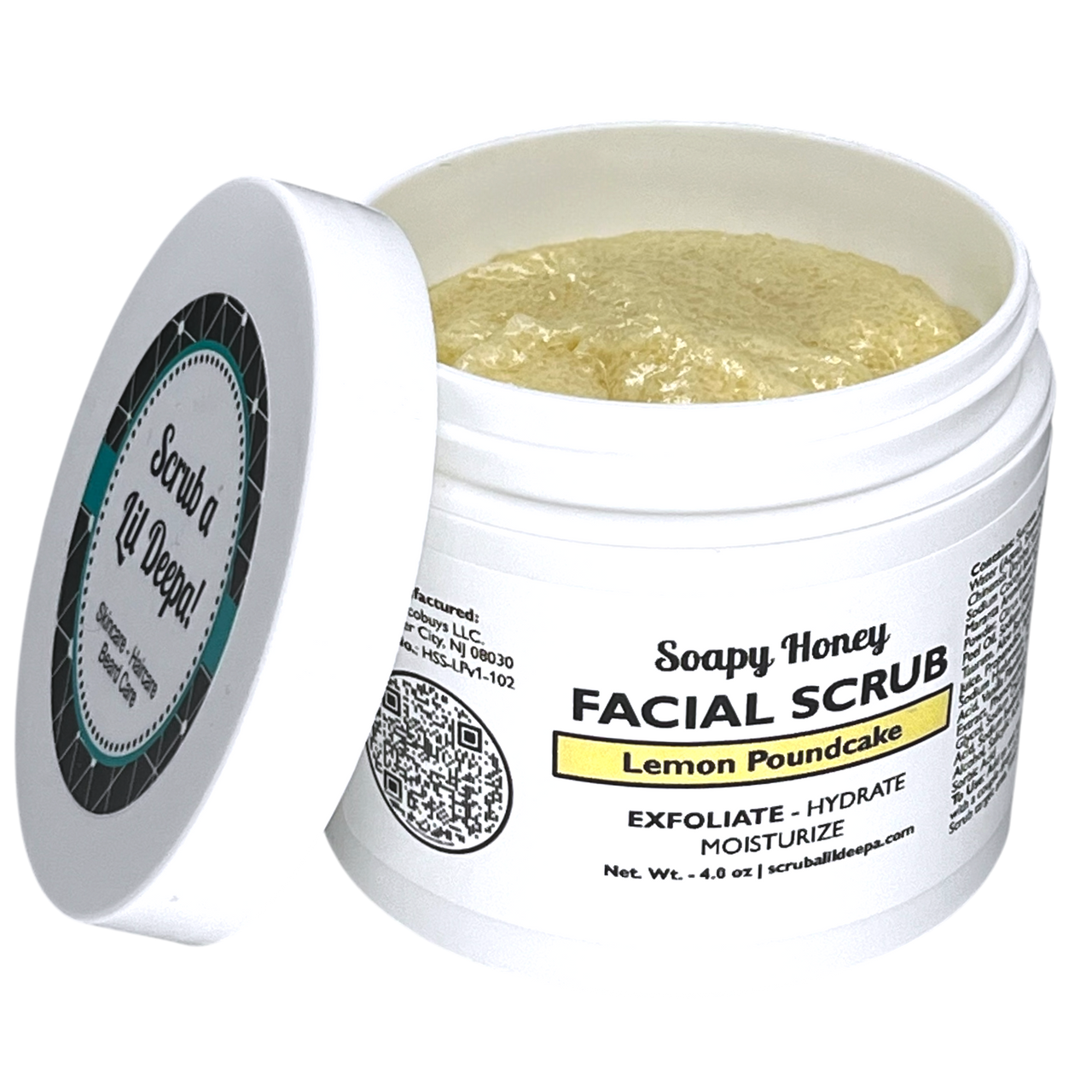 Honey Soapy Scrub - Lemon Pound Cake