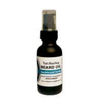 Thumbnail for Sandalwood Vanilla Beard Oil, 1 fl oz (30 ml), black pump bottle