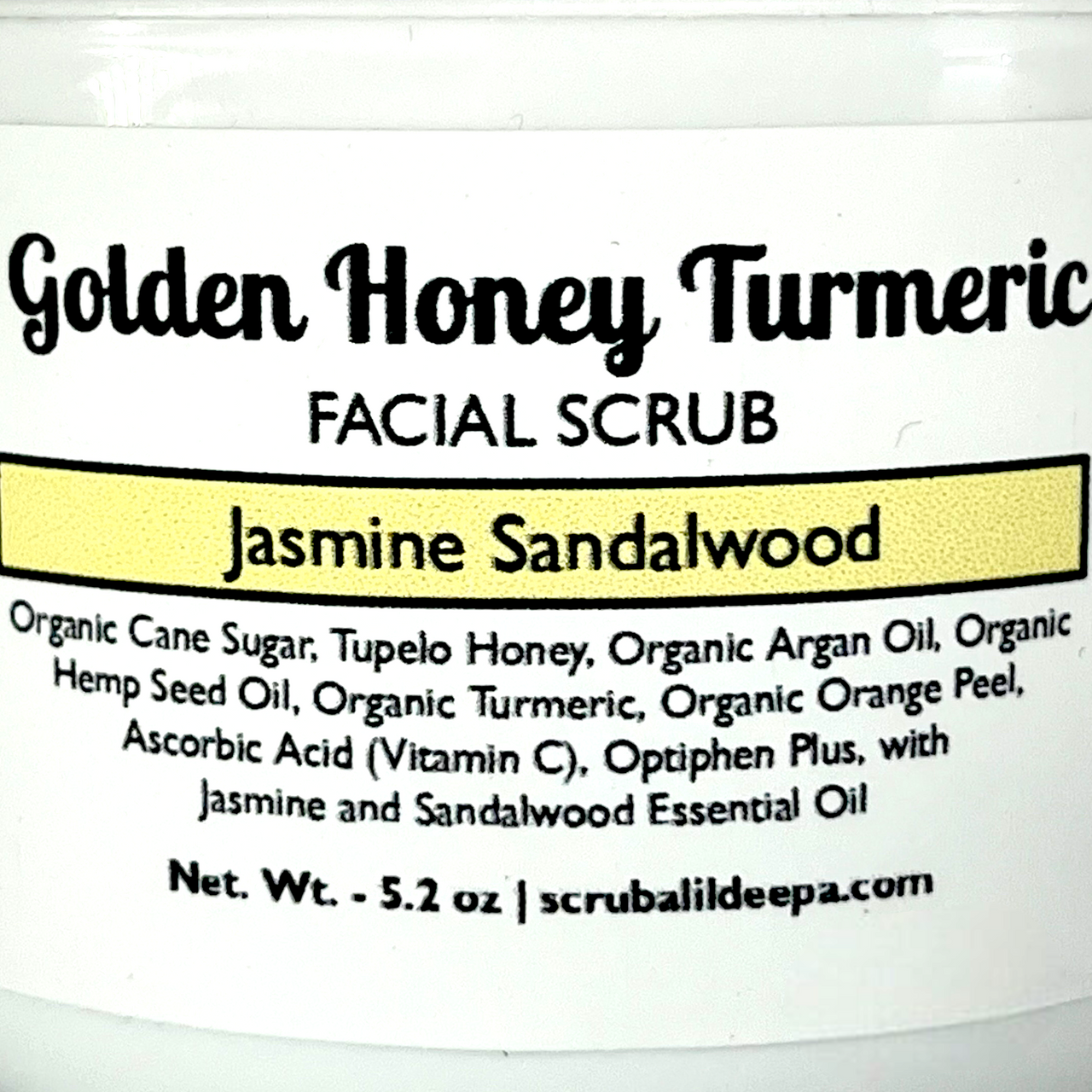Honey Turmeric Facial Scrub - Jasmine Sandalwood