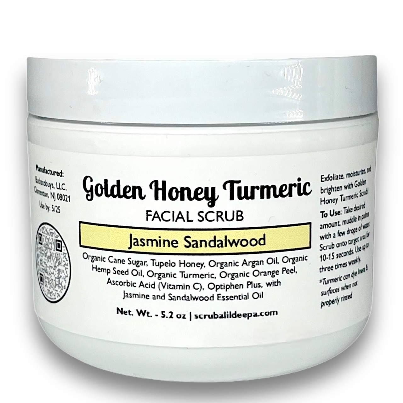 Golden Honey Turmeric Facial Scrub - Jasmine Sandalwood