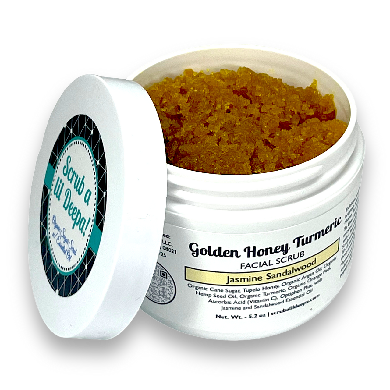 Golden Honey Turmeric Facial Scrub - Jasmine Sandalwood