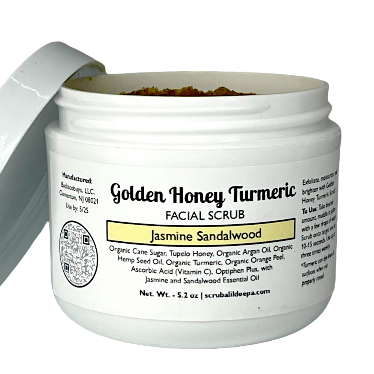 Honey Turmeric Facial Scrub - Jasmine Sandalwood