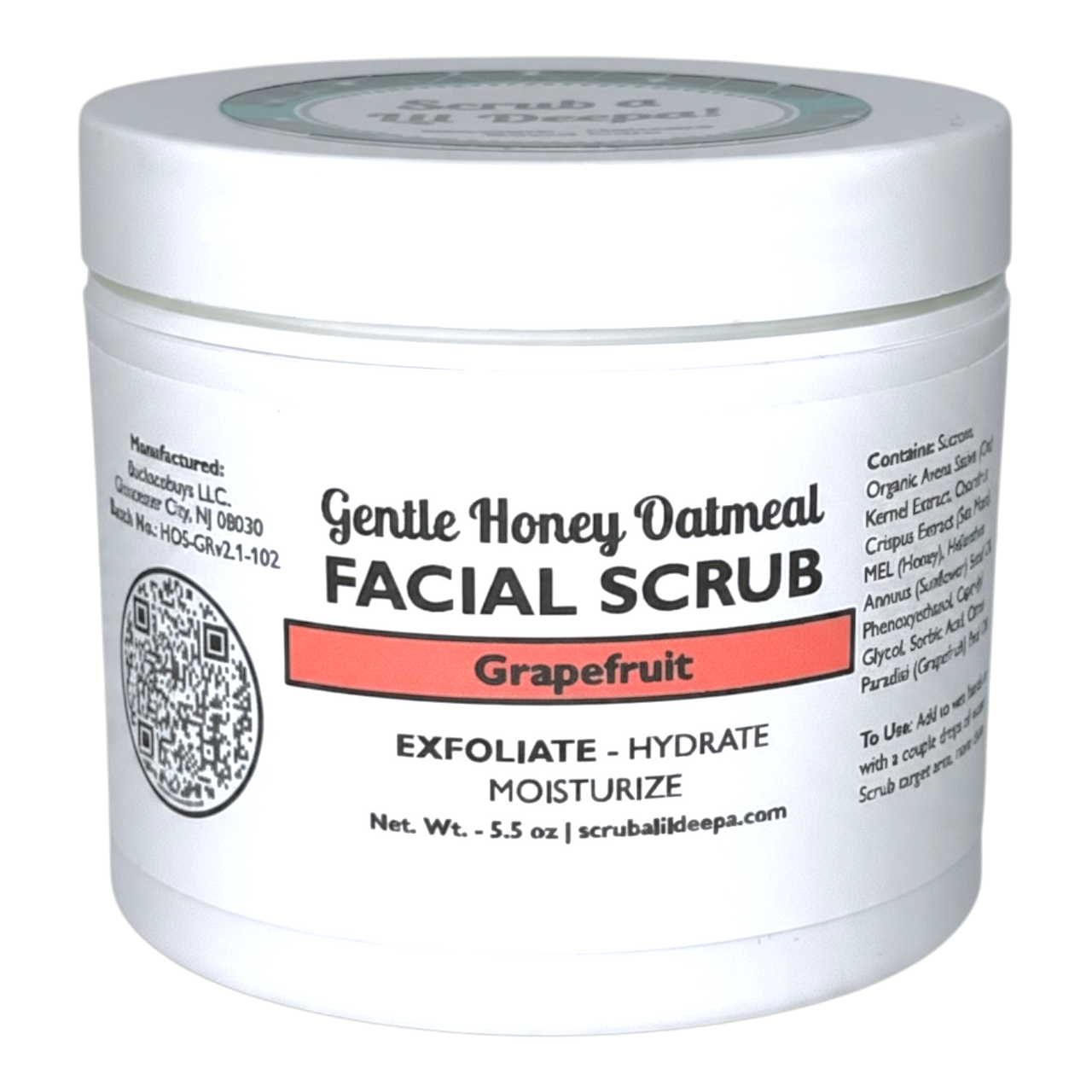 Honey Oatmeal Grapefruit Scrub